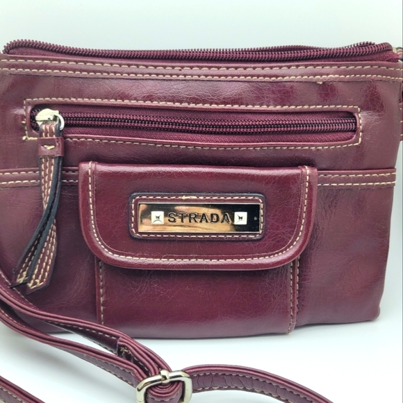 Burgundy Classic Crossbody Bag - Picture 8 of 8